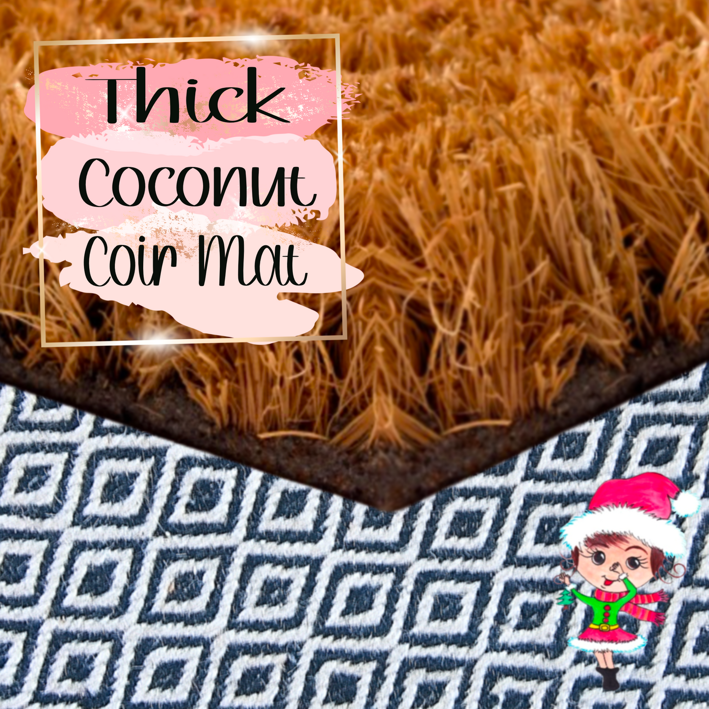 Custom Easter Family Name Doormat