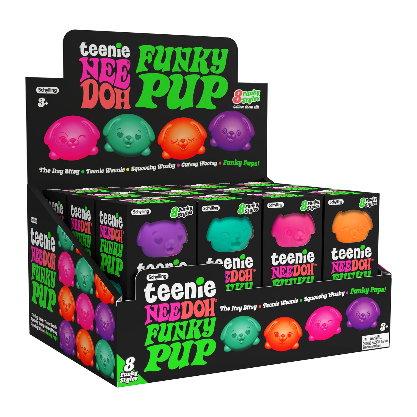 NeeDoh Teeny Funky Pups 🐶 Mini Dog Squishy Set | Sensory Fidget Toys