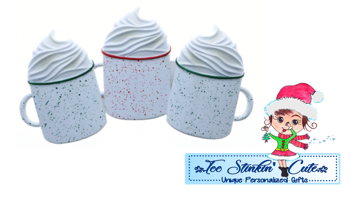 Cocoa Family of 3 Personalized Christmas Ornament|Hot Chocolate Ornament|Coffee Ornament|Marshmallow Ornament|Family of 3|Family Ornament