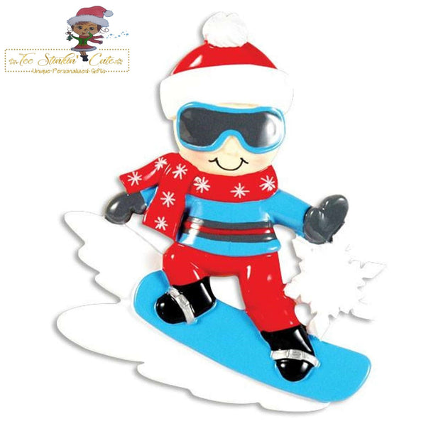 Personalized Christmas Ornament Snowboarding/ Snow/ Ski/Outdoors/Men/ Women/ Vacation + Free Shipping!