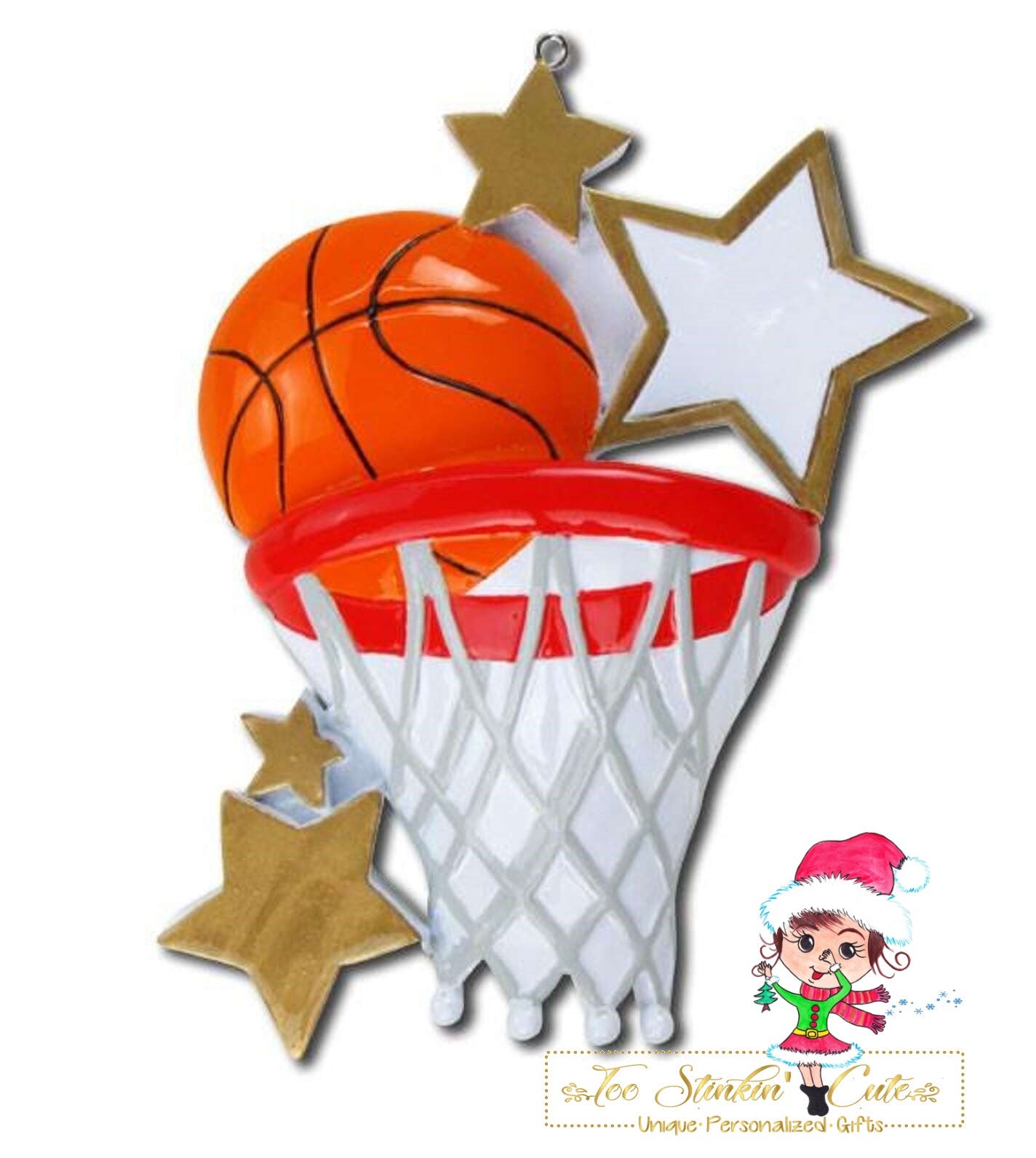 Personalized Christmas Ornament Basketball/ Boys/Girls/ Sports/ Kids/ Play/ Game + Free Shipping!