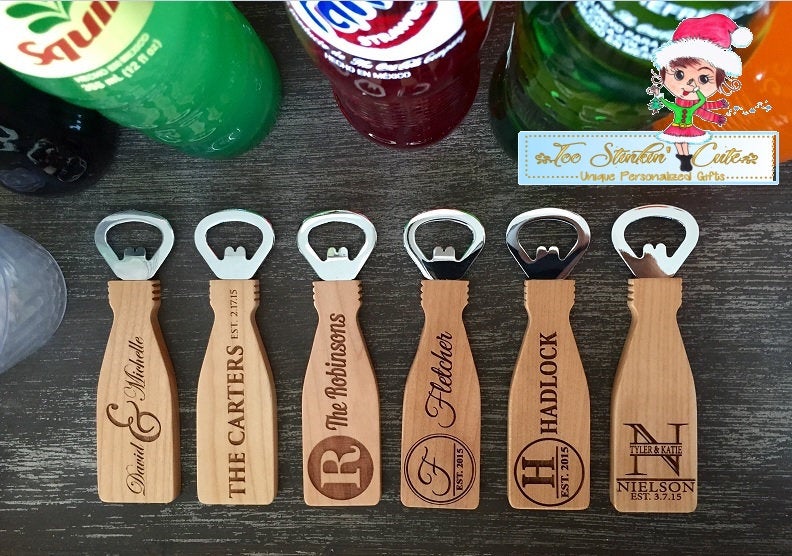 Custom Made Magnetic Bottle Openers by Elegant Woodworking Gifts