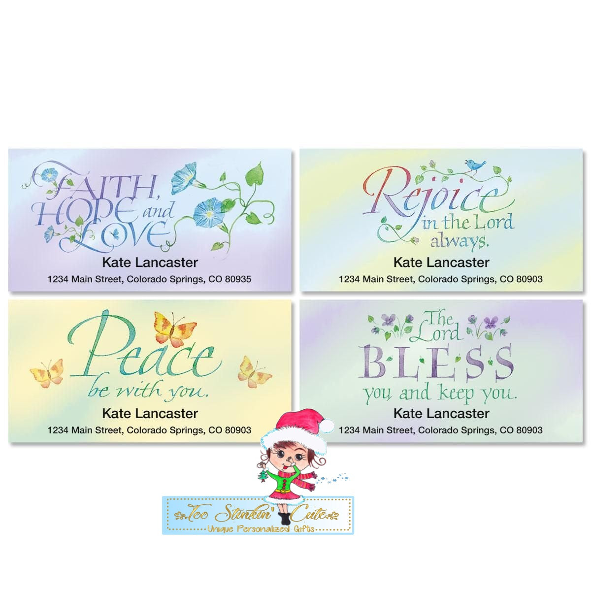 Custom Personalized Expressions of Faith® Address Labels/ Multiple Designs! Religion Praise