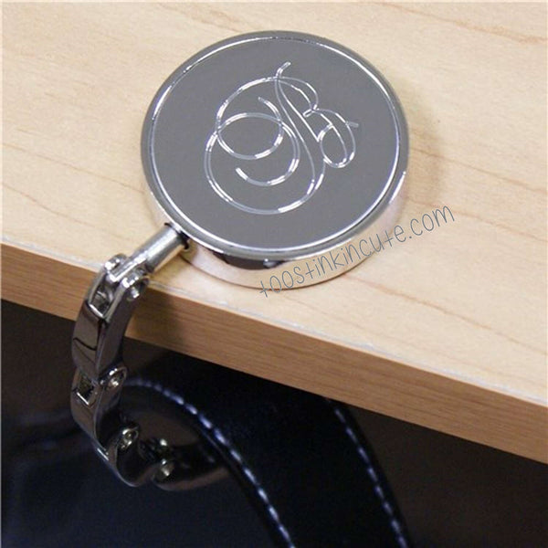 Engraved Initial Purse Hanger