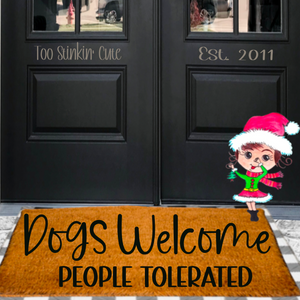 🐾👑 At our house, dogs are treated like royalty, and people... well, they're lucky to get a bow! 🐾👑