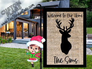 🌿🦌Transform your garden into a serene woodland retreat with our beautifully designed deer garden flags! 🌿🦌