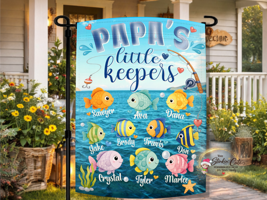 🎣🐟 Papa's Little Keepers: A Personalized Gift for the Grandpa Who Loves Fishing