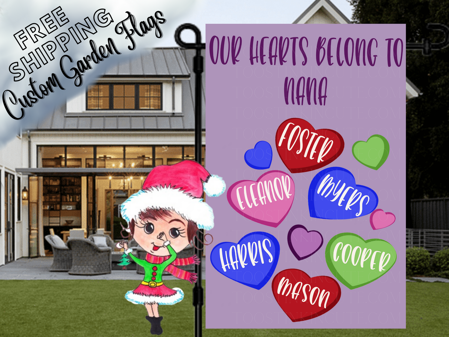 Valentine's Garden Flags