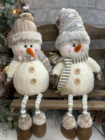 Adorable Snowman with Dangle Legs