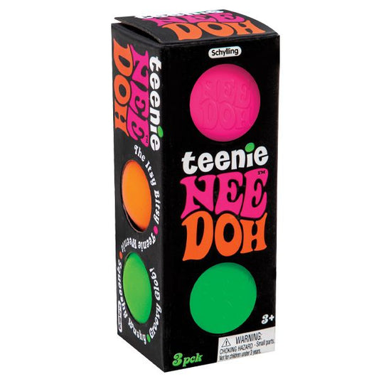 Teenie NeeDoh Squishy | Mini Sensory Stress Relief Fidget Toy (3 Pack)
