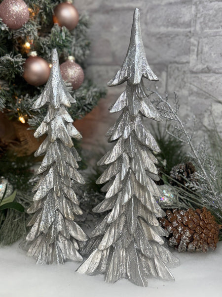 Snowy Tree Tabletop Decor