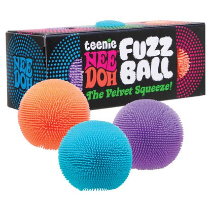 NeeDoh Teenie Fuzz Ball | Mini Textured Sensory Squishy Fidget Toy