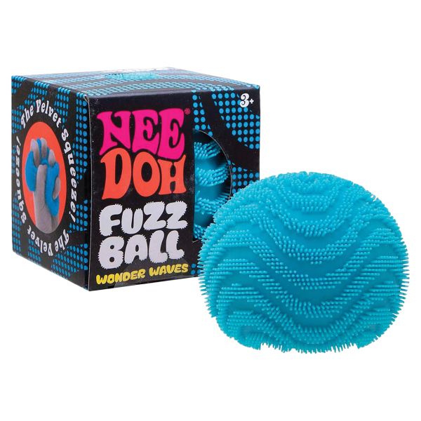 NeeDoh Wonder Waves Fuzz Ball | Textured Sensory Stress Relief Squishy Toy