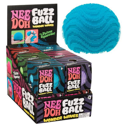 NeeDoh Wonder Waves Fuzz Ball | Textured Sensory Stress Relief Squishy Toy