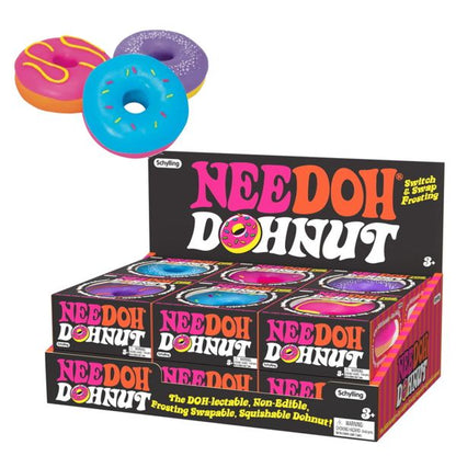 NeeDoh Doh-Nut Squishy | Donut Stress Relief Sensory Fidget Toy