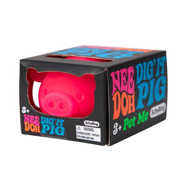 NeeDoh Dig It Pig Squishy | Pig Stress Relief Sensory Fidget Toy