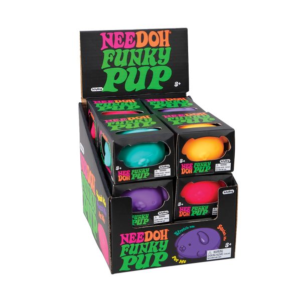 NeeDoh Funky Pup Squishy | Dog Stress Relief Sensory Fidget Toy