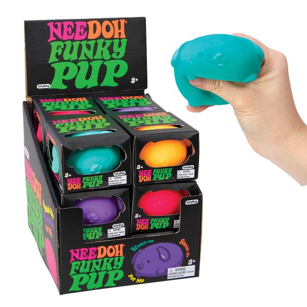 NeeDoh Funky Pup Squishy | Dog Stress Relief Sensory Fidget Toy