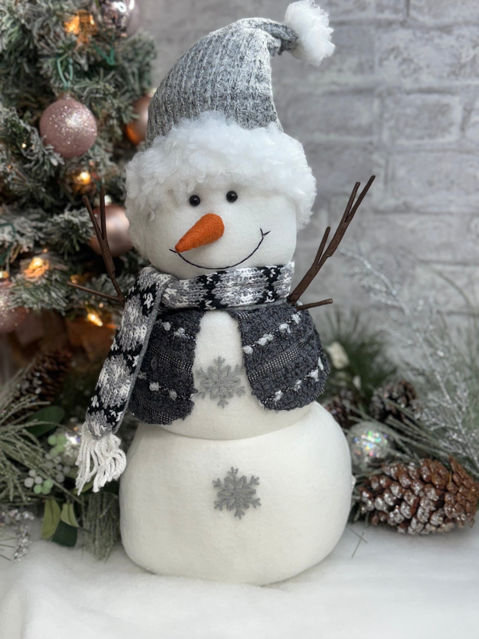 Sweater Vest Snowman Tabletop Figurines