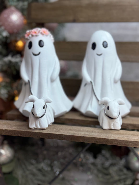 Ghost Dog Walker Tabletop Halloween Decor!