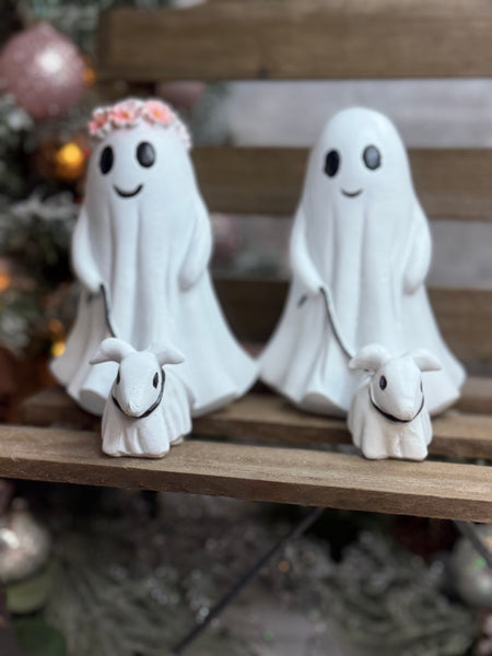 Ghost Dog Walker Tabletop Halloween Decor!