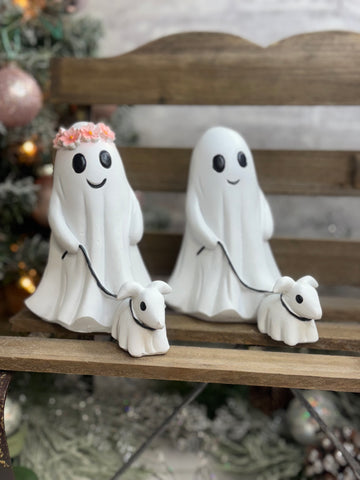Ghost Dog Walker Tabletop Halloween Decor!