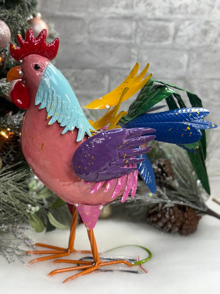 Colorful Metal Rooster