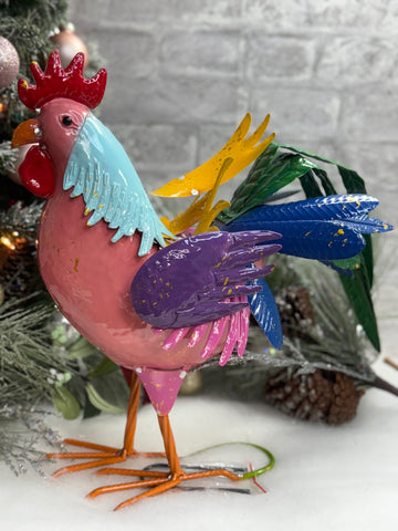 Colorful Metal Rooster