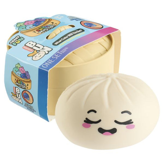 CrazyFun Rainbow Mystery Squishy Dumpling Toy – Cute Sensory Stress Relief Squish (1 Surprise Color)