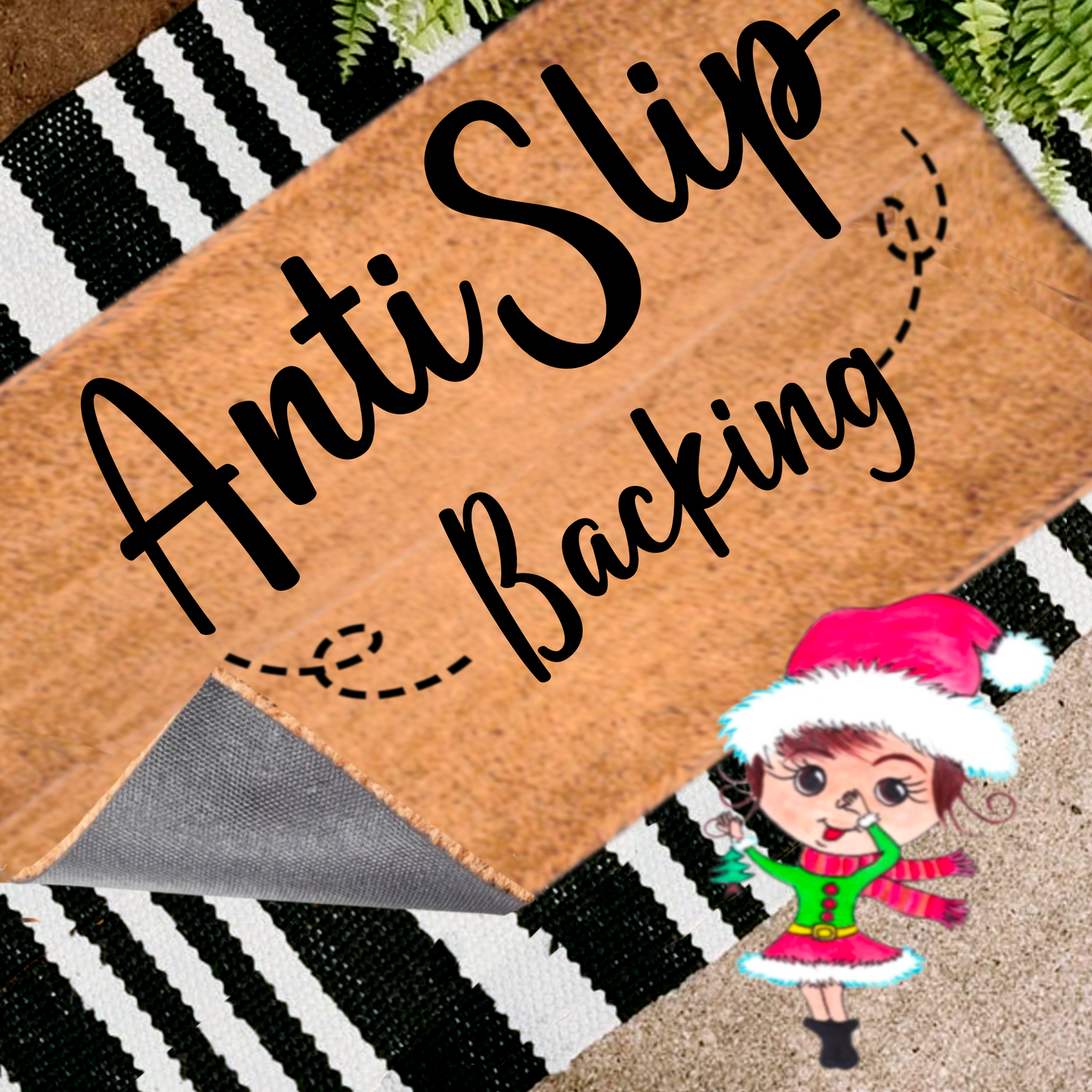 Custom Easter Family Name Doormat