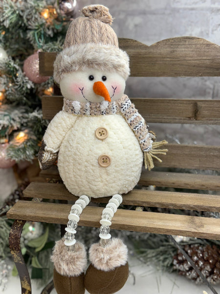 Adorable Snowman with Dangle Legs