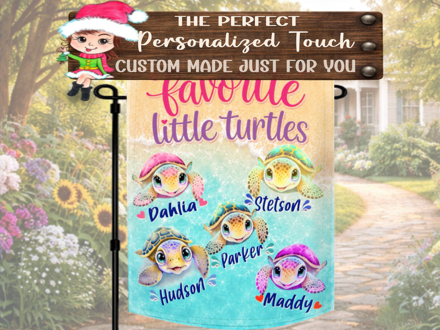 Grandparent turtle name flag