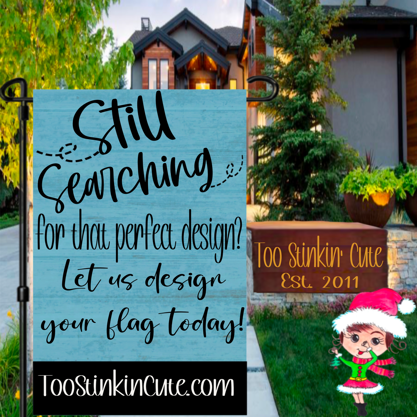 Sloth Baby Girl Garden Flag,  Newborn Baby Flag