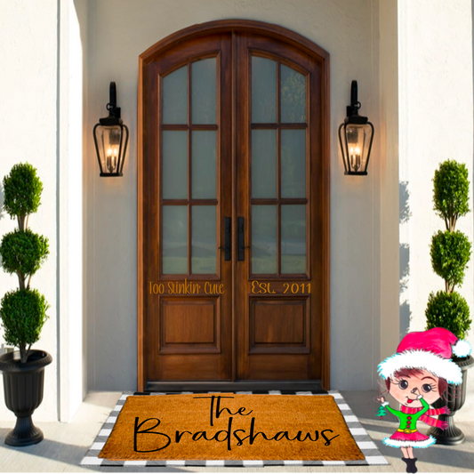 Custom Family Name Doormat