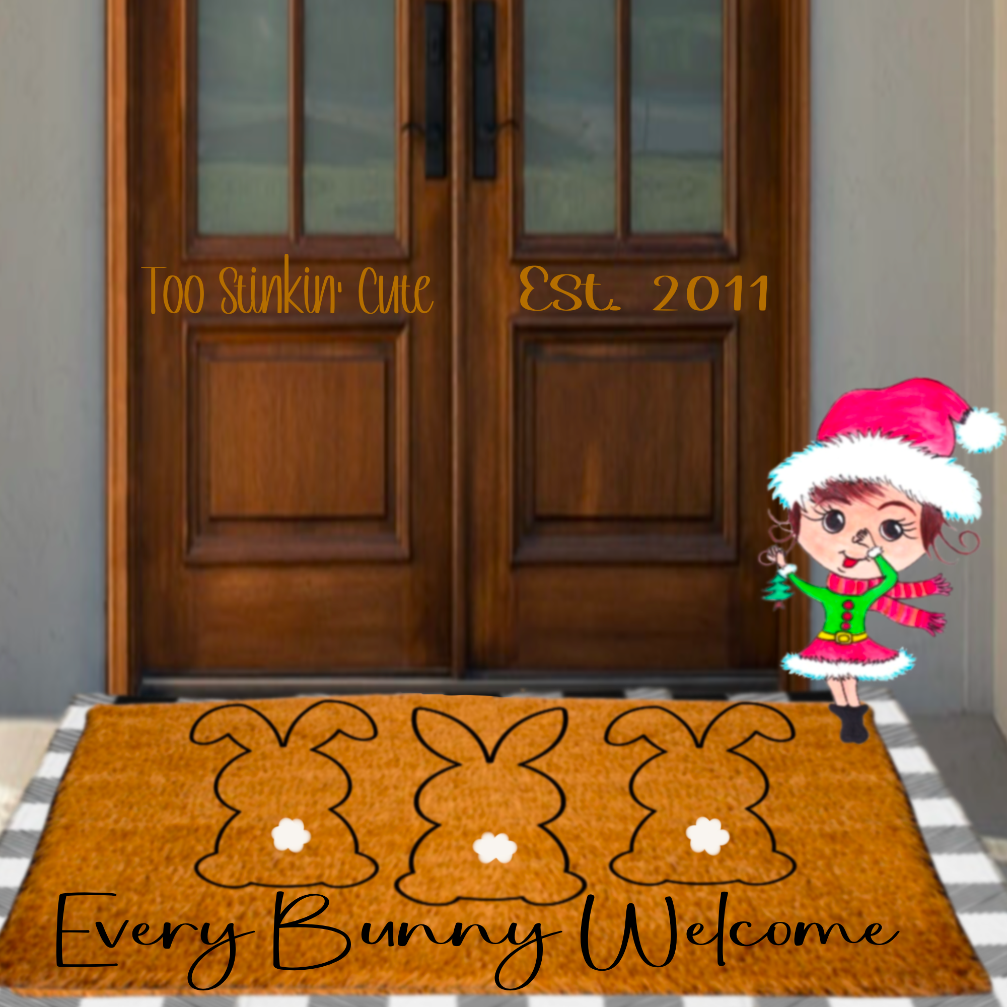 Custom Family Easter Doormat