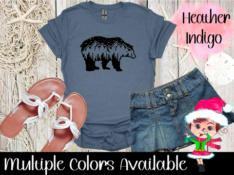 Women's Black Mountain Grizzly Bear TShirt