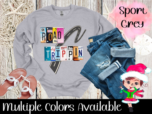 Road Trippin Travel Graphic Sweatshirt