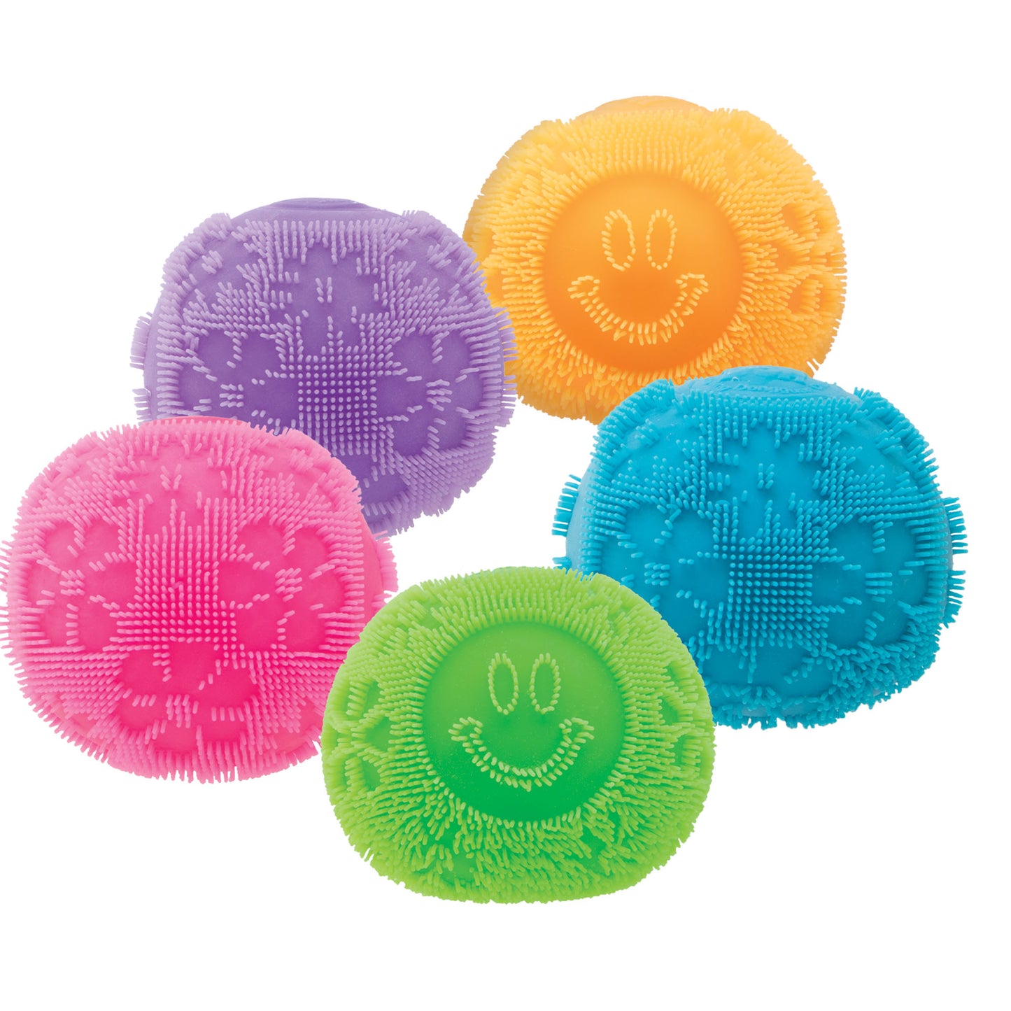 NeeDoh Fuzz Ball Flower Power 🌼 Textured Squishy Stress Ball | Sensory Fidget Toy