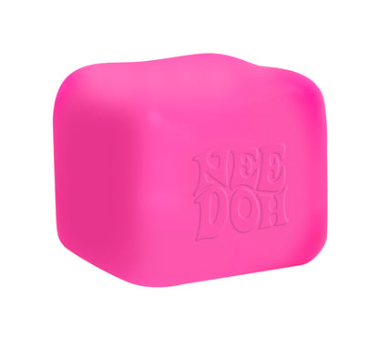 NeeDoh Nice Cube Glow 🌟 Glow-in-the-Dark Squishy Cube | Super Solid Stress Toy