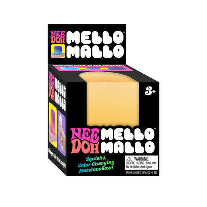 NeeDoh Mello Mallo Color-Changing Squishy – Soft Marshmallow Stress Toy | Heat Reactive Fidget Toy