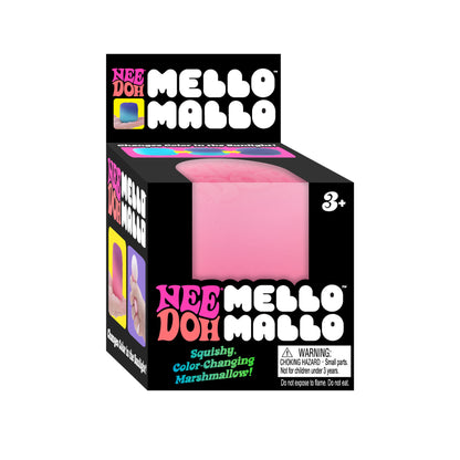 NeeDoh Mello Mallo Color-Changing Squishy – Soft Marshmallow Stress Toy | Heat Reactive Fidget Toy