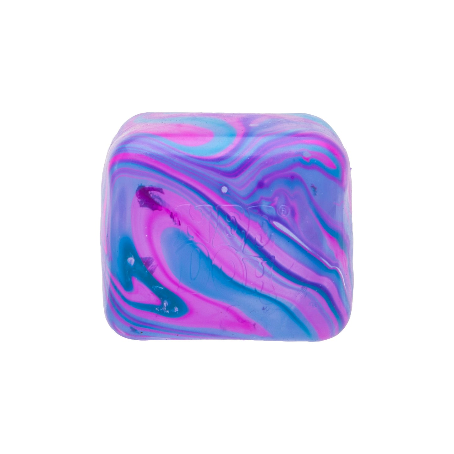 NeeDoh Nice Cube Swirl – Super Solid Squishy Fidget Toy | Marble Color Stress Cube