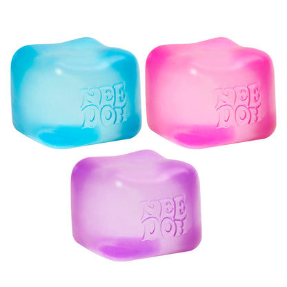 NeeDoh Nice Cube Squishy – Super Solid Ice Cube Stress Ball Fidget Toy