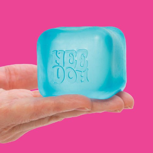 NeeDoh Nice Cube Squishy – Super Solid Ice Cube Stress Ball Fidget Toy