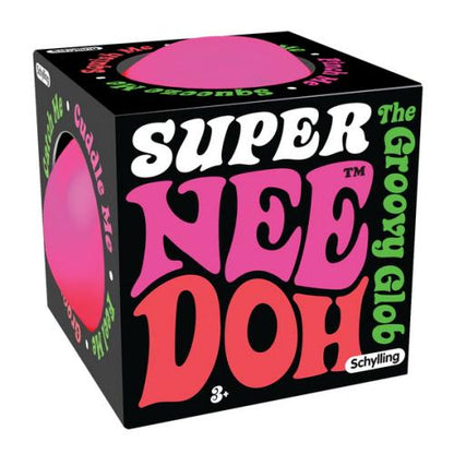 Super NeeDoh Groovy Glob 🌈 Jumbo Squishy Stress Ball | Sensory Fidget Toy