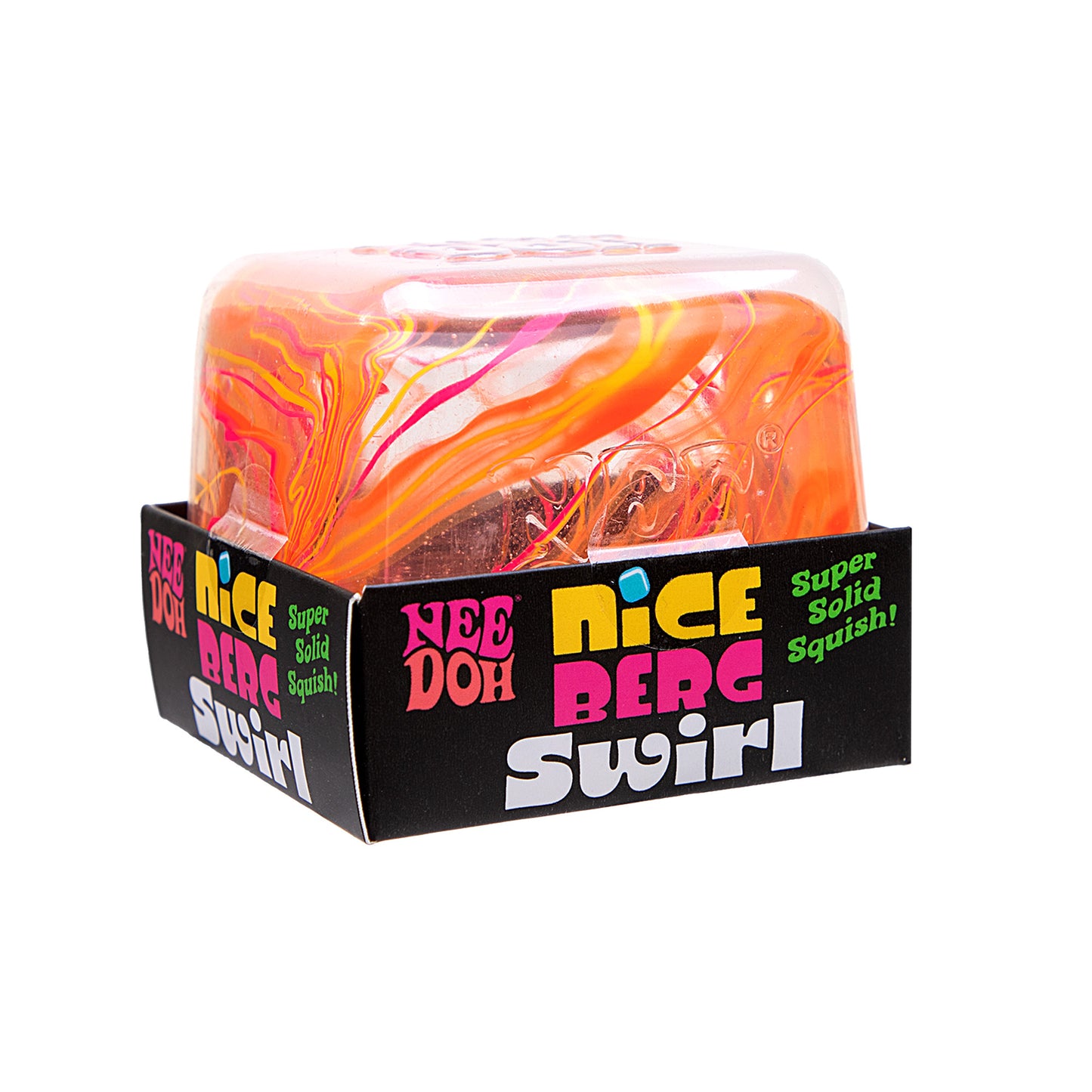 NeeDoh Nice Berg Swirl 🧊🌈 Marble Ice Cube Squishy Sensory Fidget Toy
