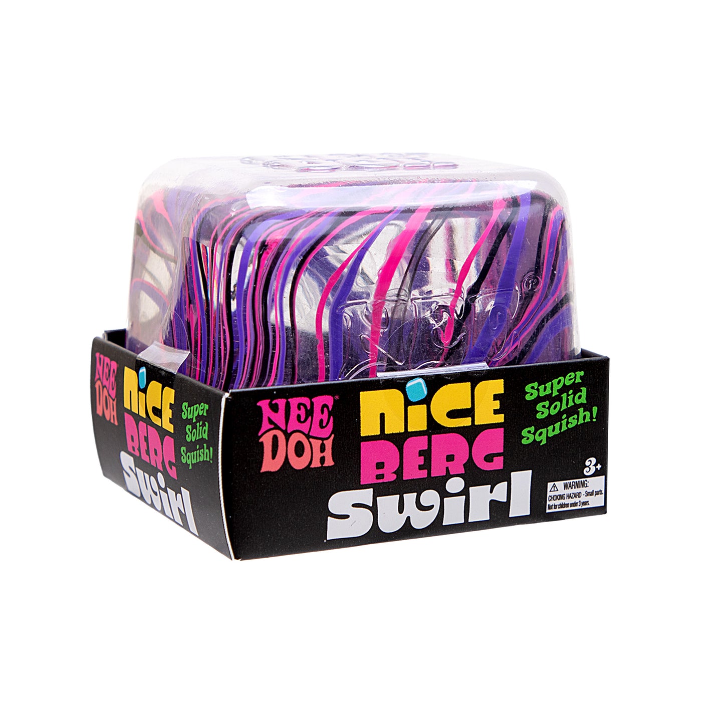 NeeDoh Nice Berg Swirl 🧊🌈 Marble Ice Cube Squishy Sensory Fidget Toy