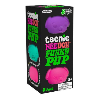 NeeDoh Teeny Funky Pups 🐶 Mini Dog Squishy Set | Sensory Fidget Toys