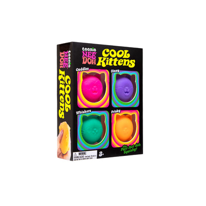 NeeDoh Teeny Cool Kittens 🐱 Mini Cat Squishy Set | Sensory Fidget Toys
