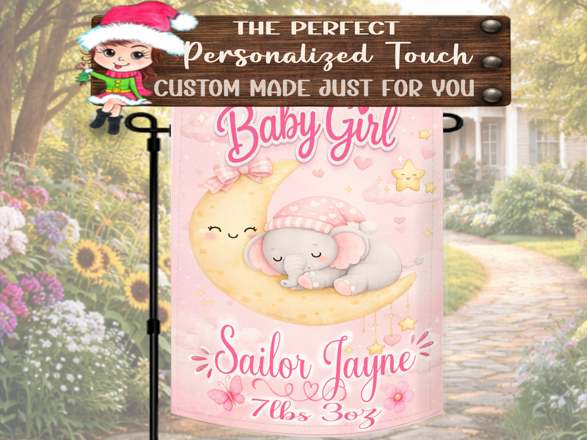 baby girl hospital homecoming decoration